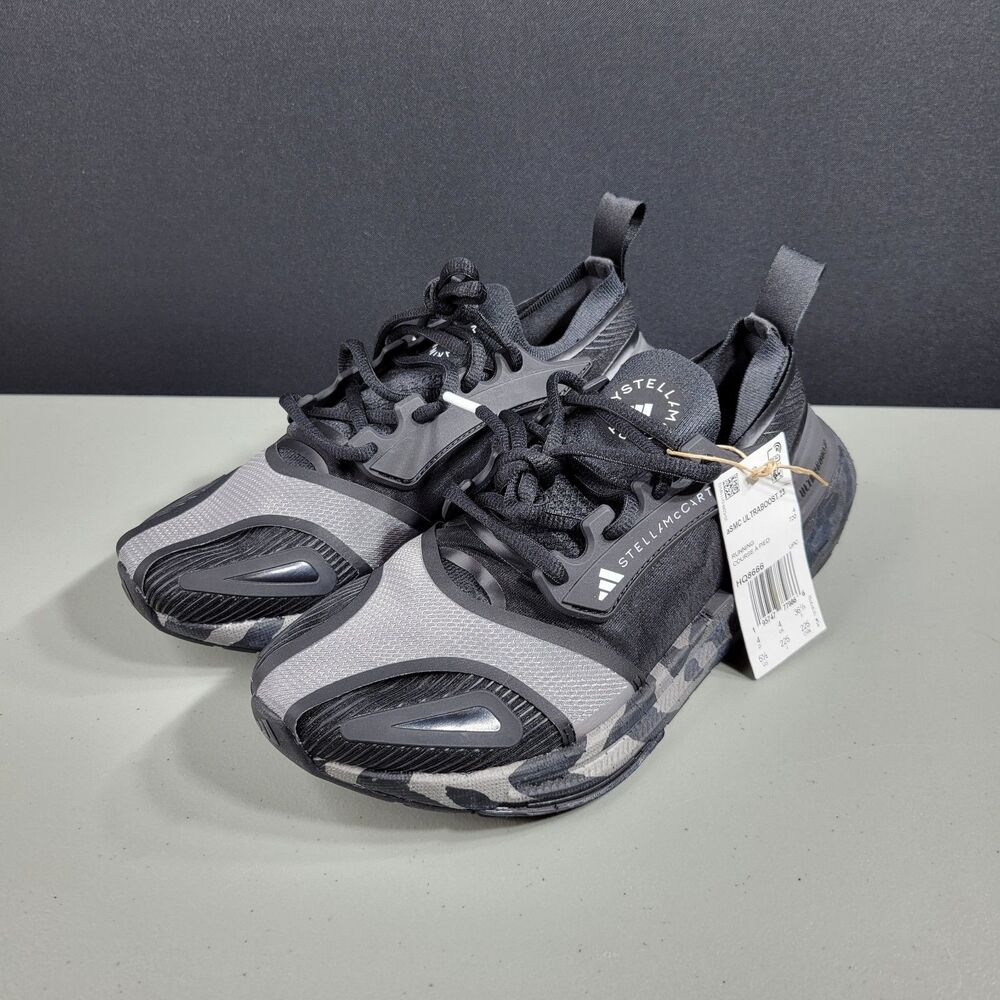 Adidas Stella McCartney x UltraBoost Women's Light Black Leopard Shoes Size 5.5